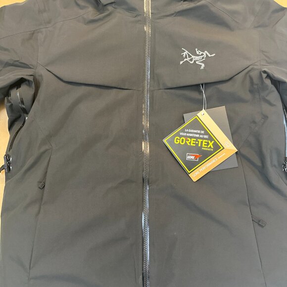 Men's Arc'teryx Macai Down Logo Waterproof Warm Hooded Ski Puffer Jacket Size XL - Picture 3 of 8